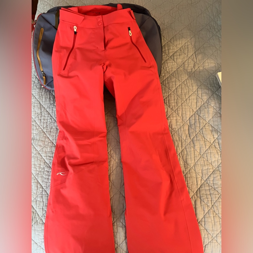 Bright Coral Kjus formula ski pants - Picture 5 of 9